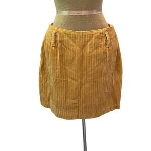 Road Rags Jean Co. corduroy mini skirt tan womens sz 9  Y2k 90s
